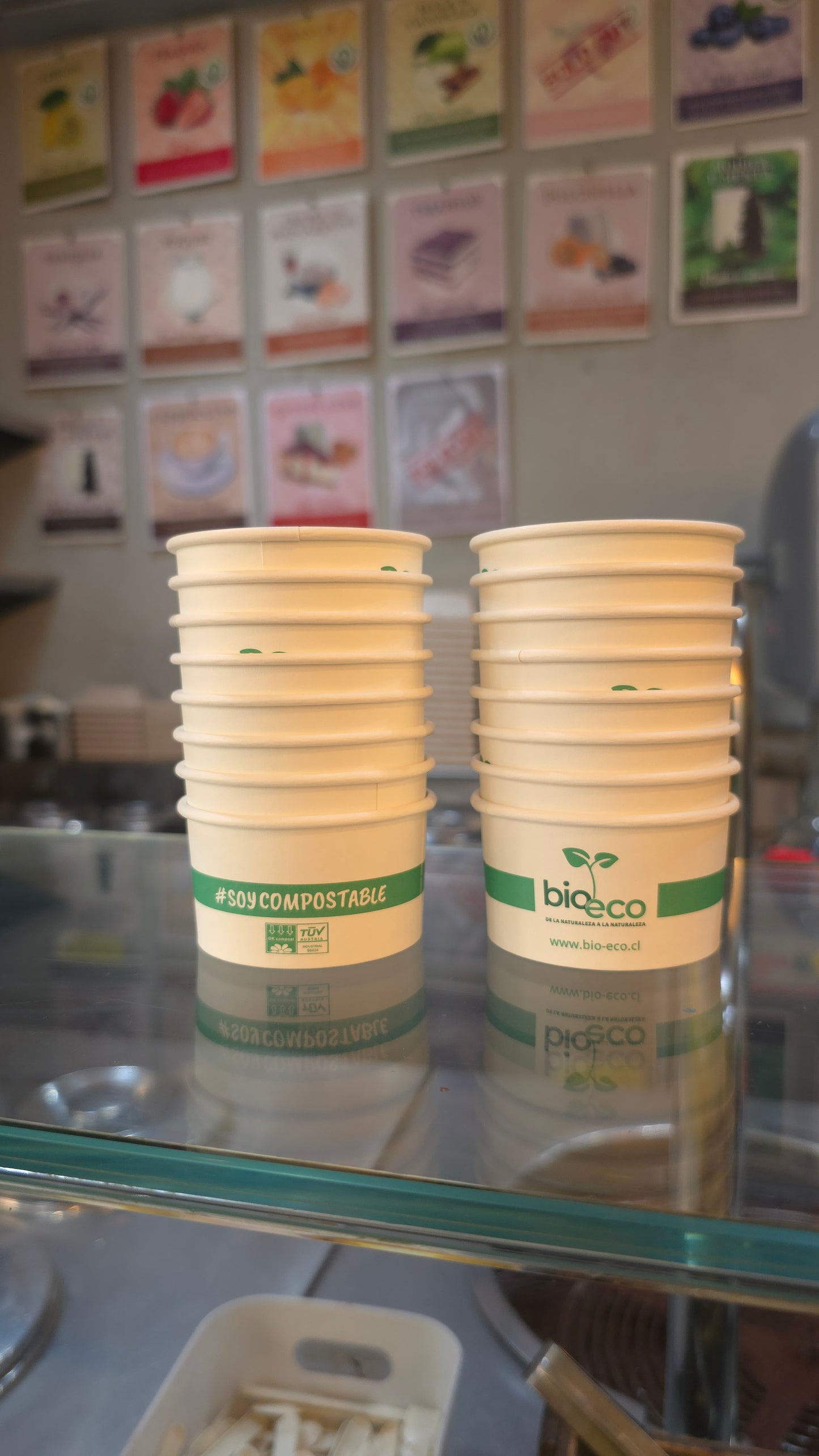 POTES HELADO PAPEL BLANCO + PLA - DIFERENTES VOLUMENES - BIOECO