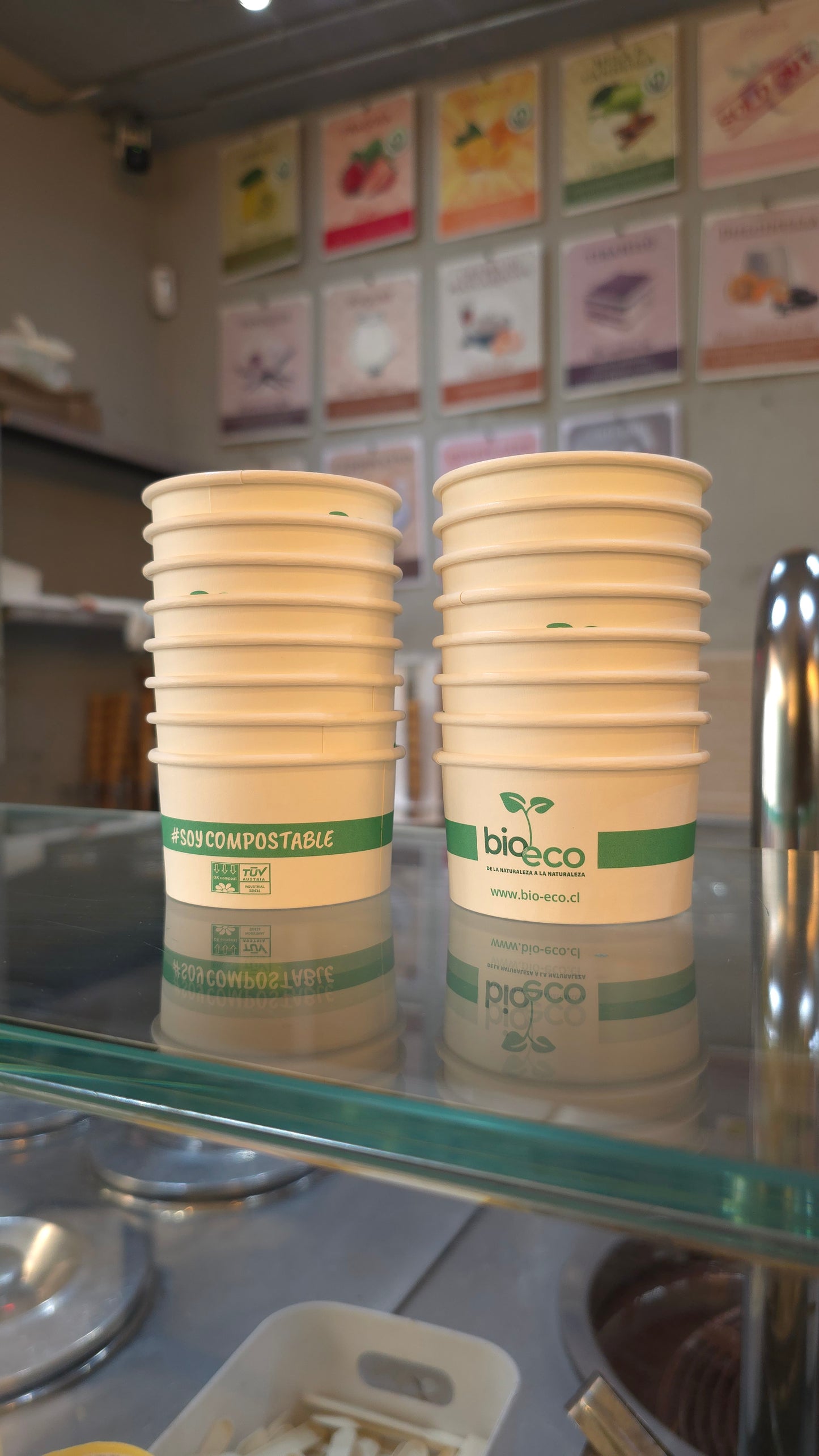 POTES HELADO PAPEL BLANCO + PLA - DIFERENTES VOLUMENES - BIOECO