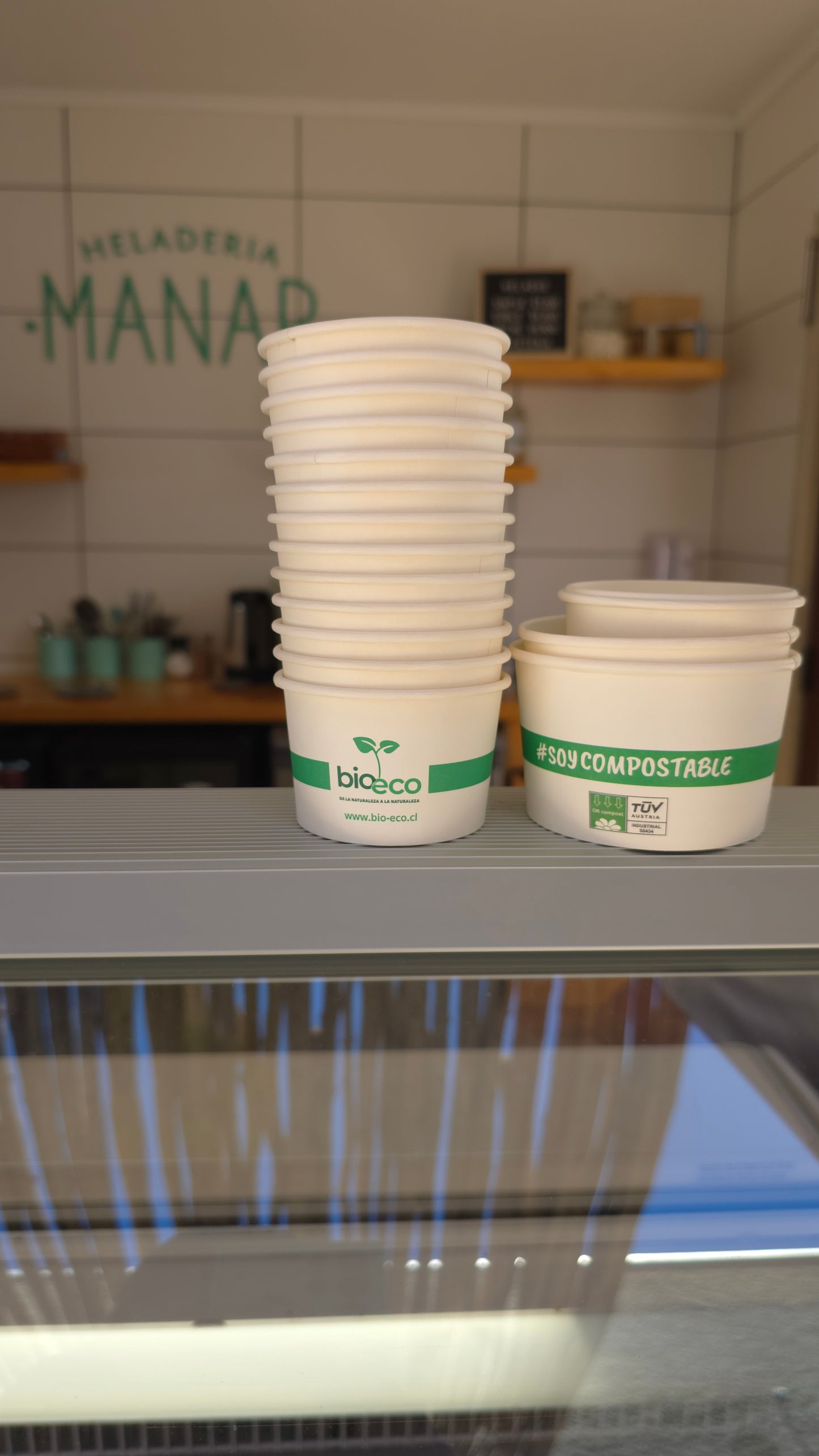 POTES HELADO PAPEL BLANCO + PLA - DIFERENTES VOLUMENES - BIOECO
