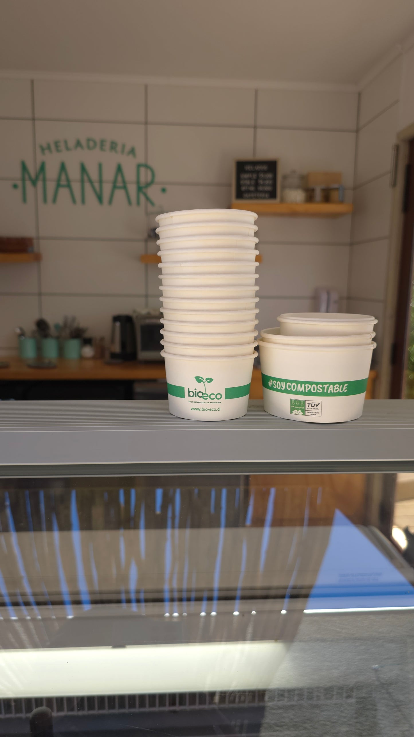 POTES HELADO PAPEL BLANCO + PLA - DIFERENTES VOLUMENES - BIOECO