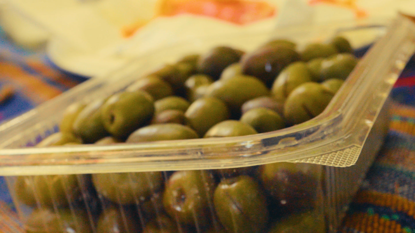 CONTENEDOR RECTANGULAR TRANSPARENTE + TAPA PLA cc 1000 188x143 h67mm - BIOECO