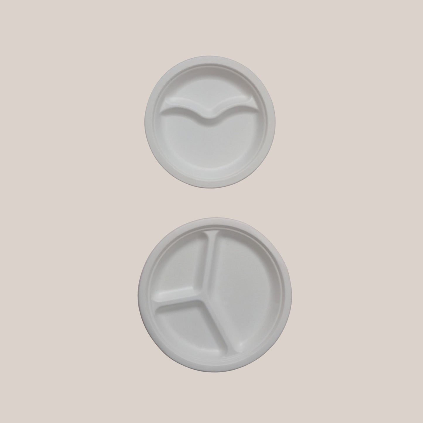 PLATO TRIS 3 SEPARACIONES dm 26cm PULPA DE CELULOSA - BIOECO