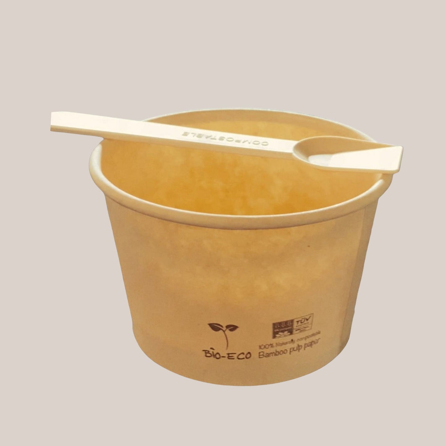 PALETITA HELADO BEIGE EN PLA cm10 - BIOECO