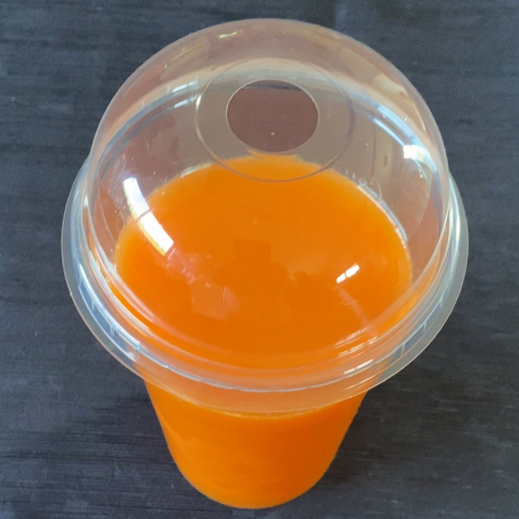 TAPA DOMO FORADA TRANSPARENTE EN PLA x cc400 Ø85 - BIOECO
