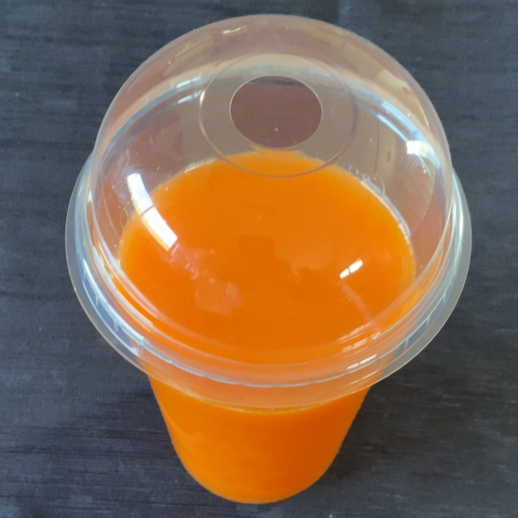 TAPA DOMO SIN FORO TRANSPARENTE EN PLA x cc400 Ø85 - BIOECO