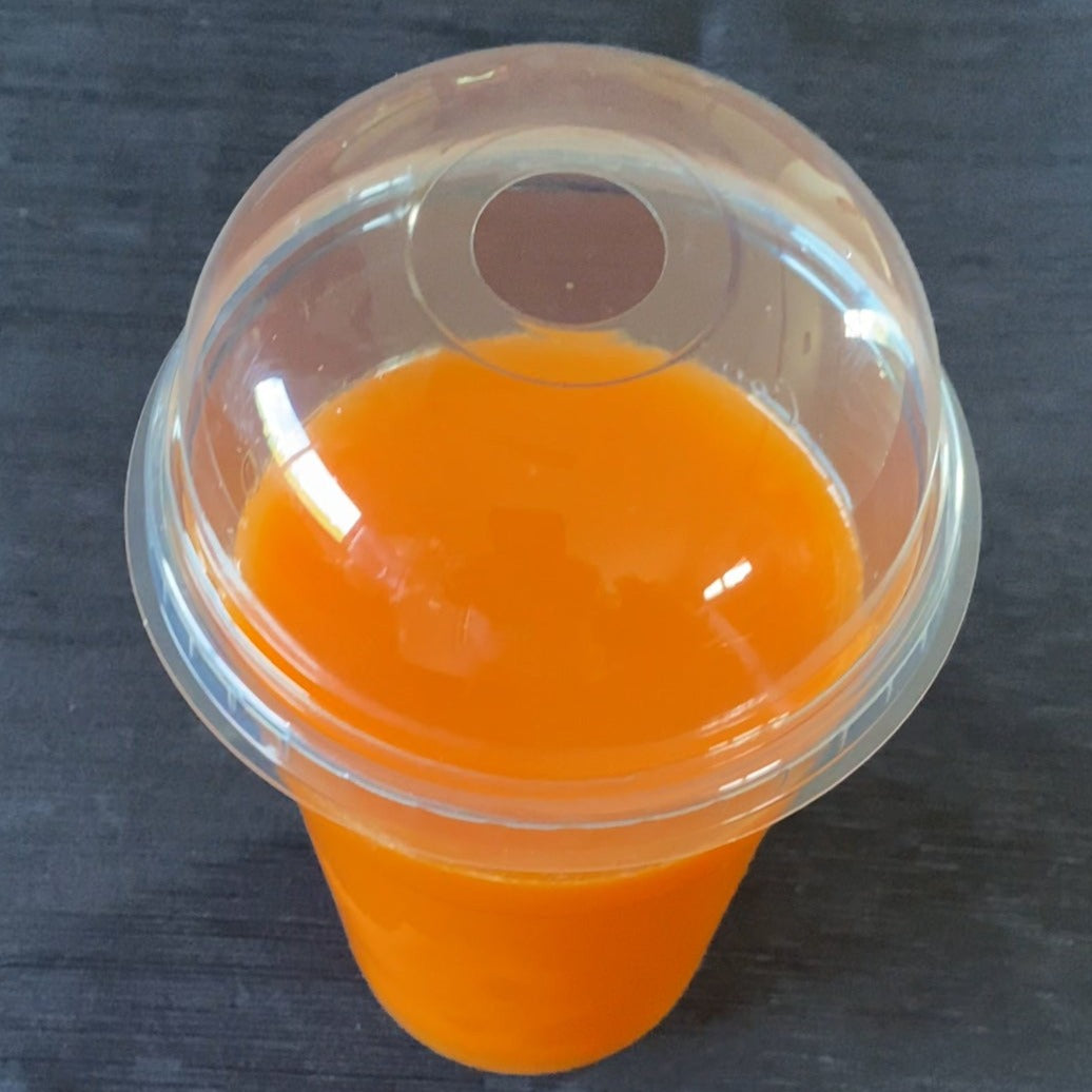 TAPA DOMO FORADA TRANSPARENTE EN PLA x cc500 Ø95 - BIOECO