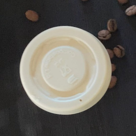 TAPA PLANA diam 58mm EN C-PLA PARA Vaso 2,5oz - BIOECO