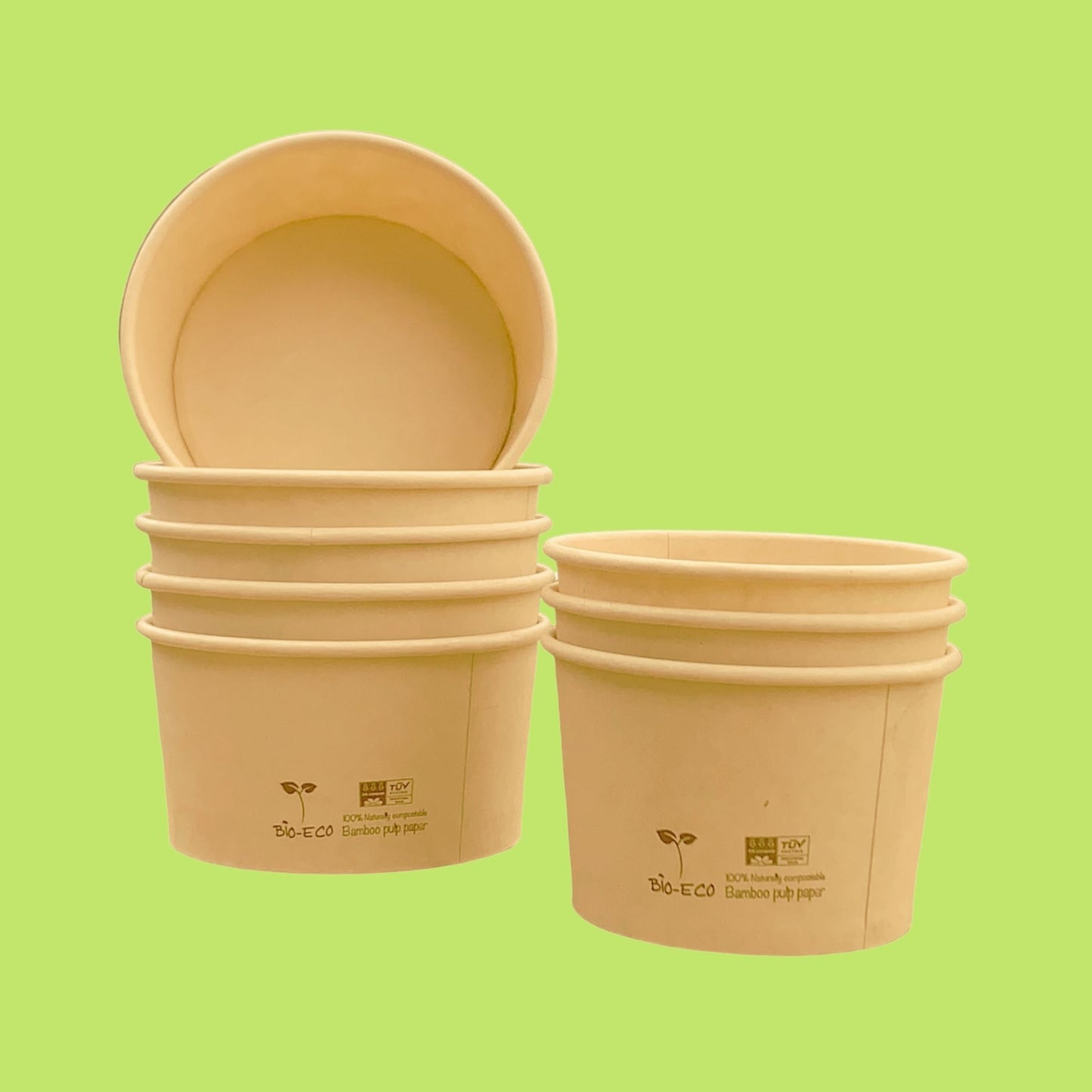 POTES HELADO BAMBÚ + PLA - DIFERENTES VOLUMENES - BIOECO