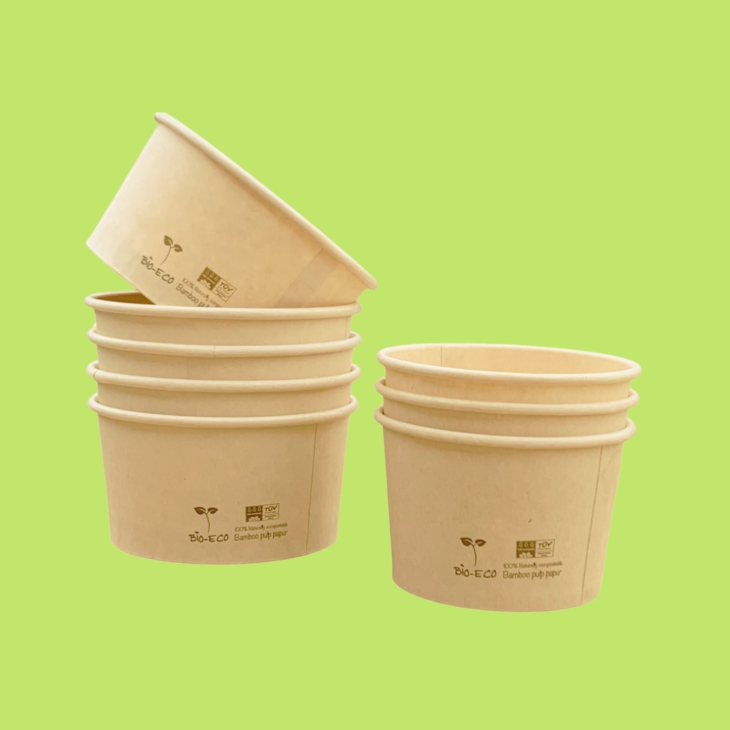 POTES HELADO BAMBÚ + PLA - DIFERENTES VOLUMENES - BIOECO