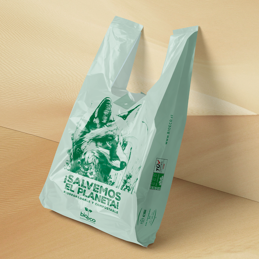 Plástico Biodegradable Bolsas Camiseta Biodegradables Precios