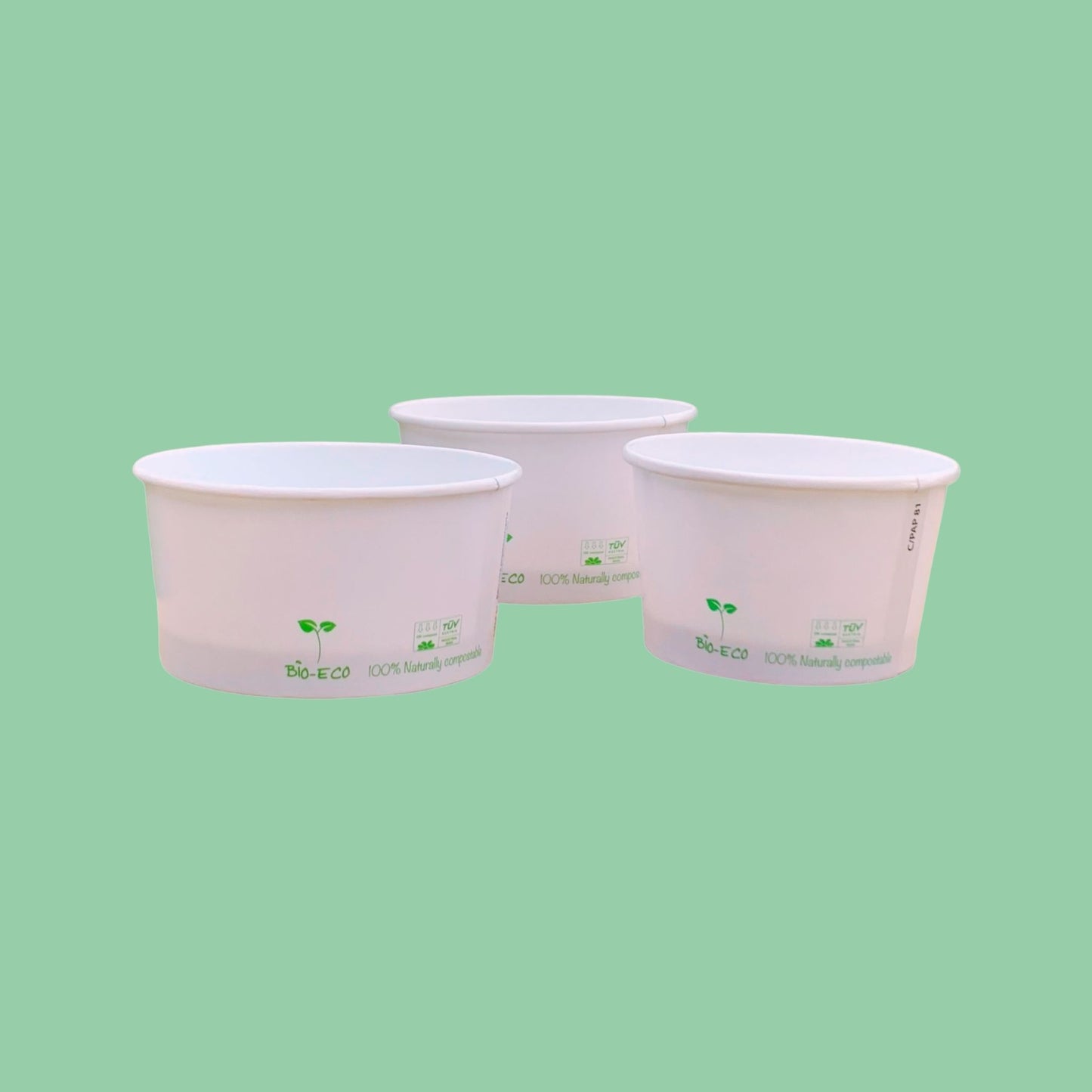 POTES HELADO PAPEL BLANCO + PLA - DIFERENTES VOLUMENES - BIOECO