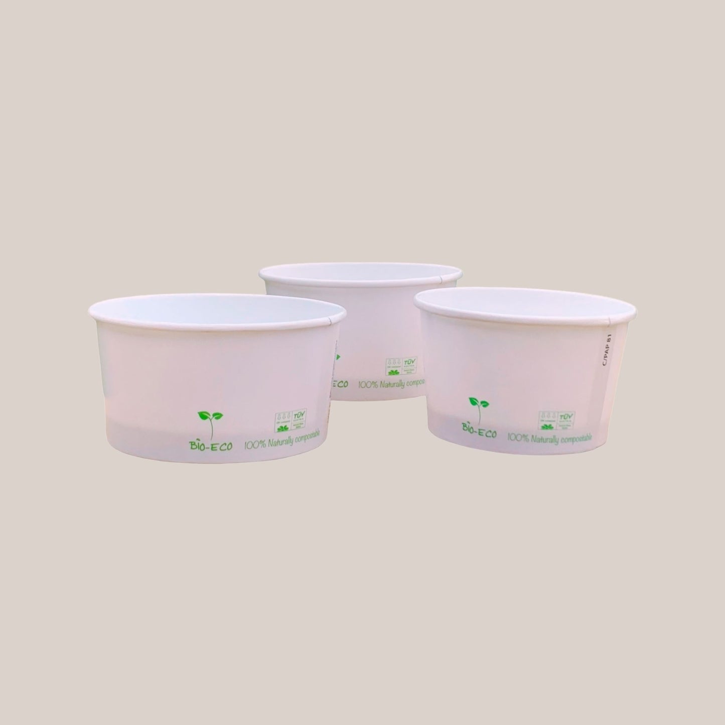 POTES HELADO PAPEL BLANCO + PLA - DIFERENTES VOLUMENES - BIOECO