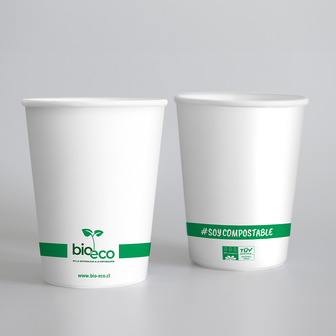 VASO PAPEL BLANCO + PLA 16oz - BIOECO